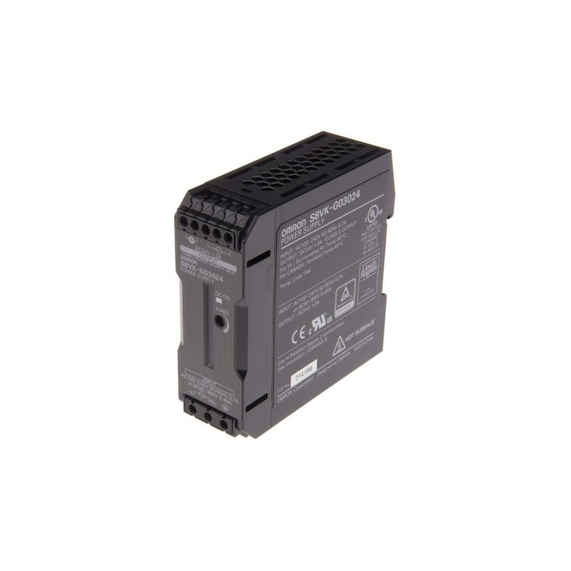 Fuente de alimentación de montaje en carril DIN, Modo conmutado, 30W, 1 salida 1.3A, 24V dc a 24V dc OMRON