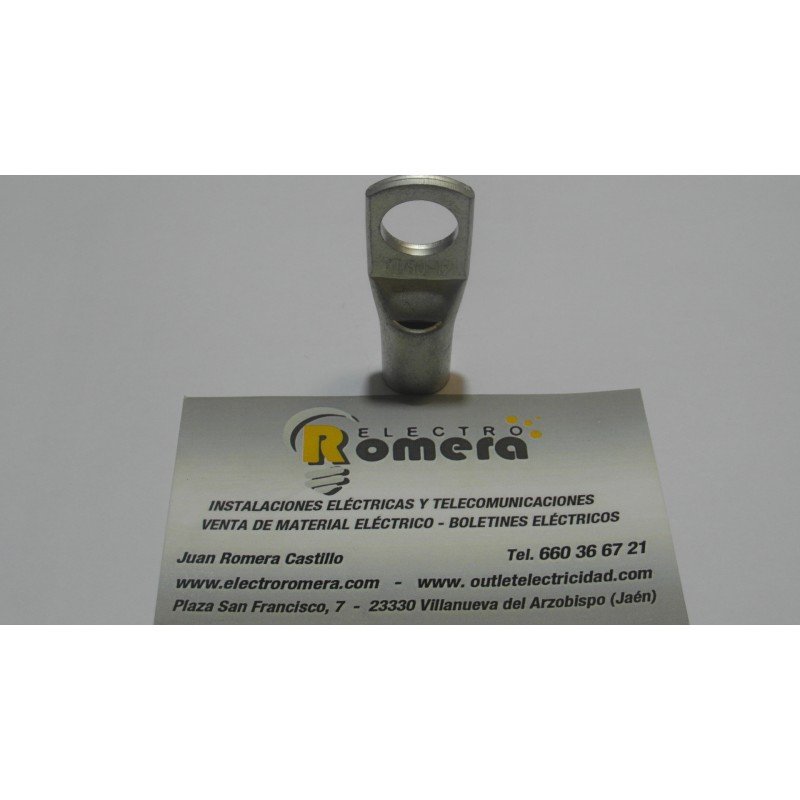 TERMINALES DE COBRE METALICOS 50MMX12 MM AGUJERO
