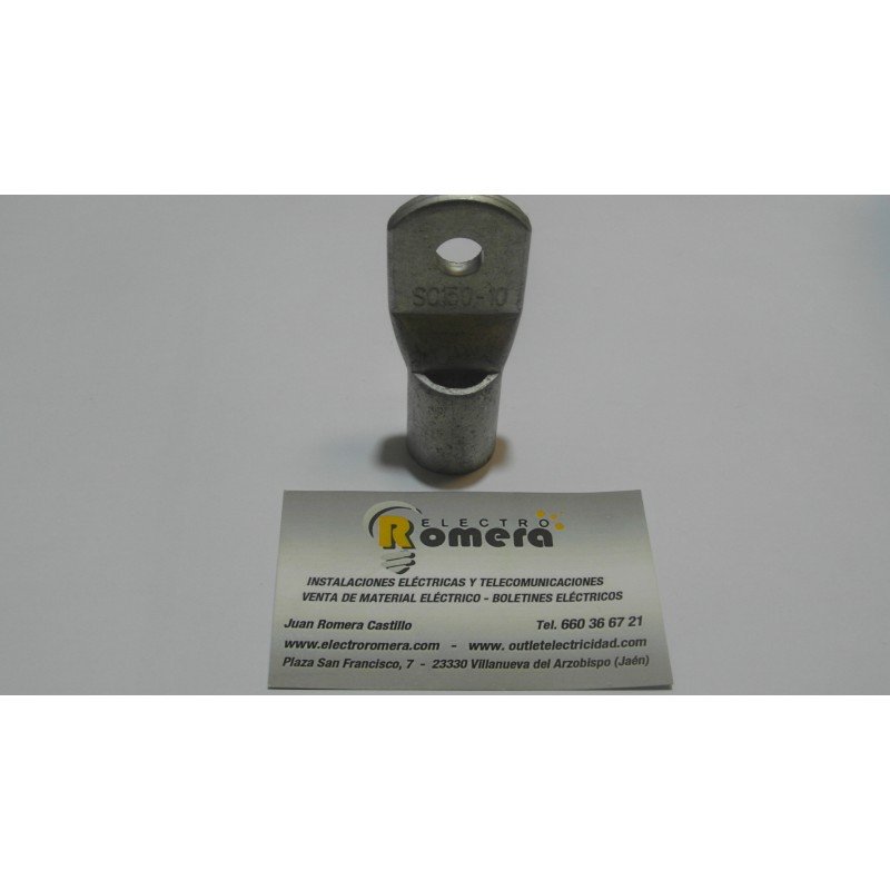 TERMINALES DE COBRE METALICOS 150MMX10 MM AGUJERO 3 TERMINALES DE COBRE METALICOS 150MMX10 MM AGUJERO