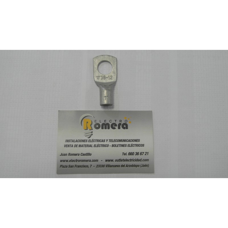 TERMINALES DE COBRE METALICOS 35MMX12 MM AGUJERO