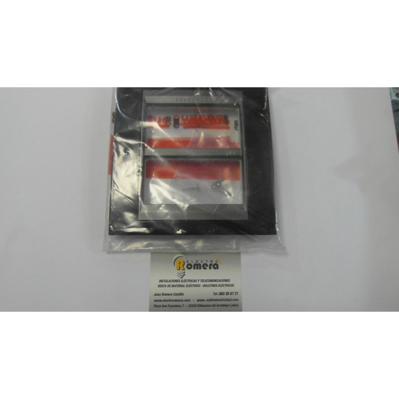 MARCO 2X4 MODULOS MAS BASTIDOR NEGRO RODIO GRAFITO