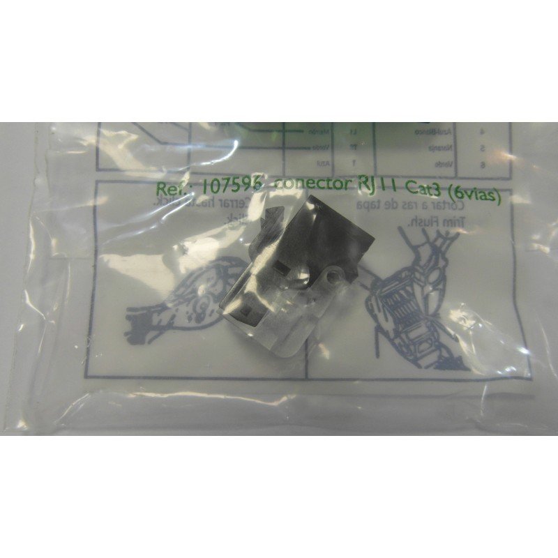 CONECTOR RJ 11 CAT3 (6vias)