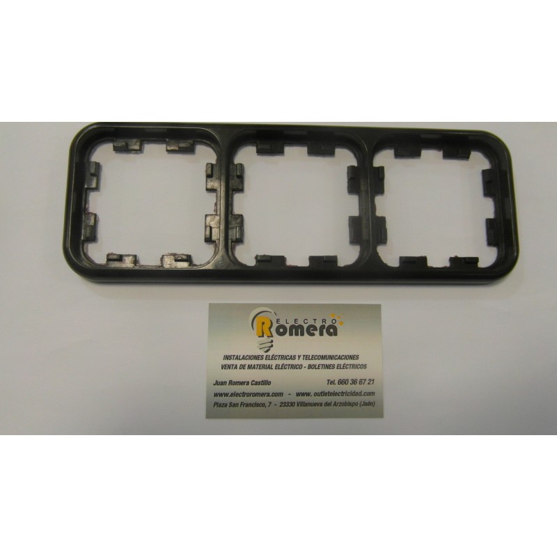 MARCO 3 ELEMENTOS MARRON