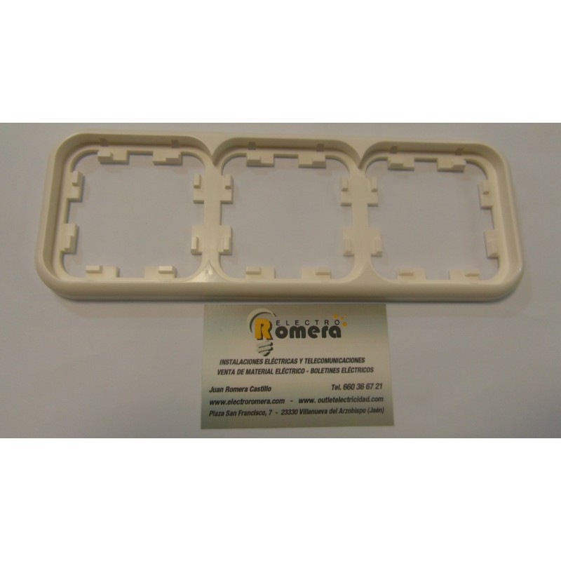 MARCO 3 ELEMENTOS BLANCO