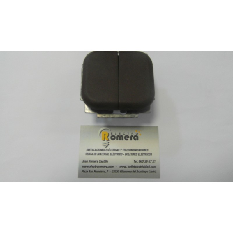 DOBLE CONMUTADOR 7322 LX MARRON