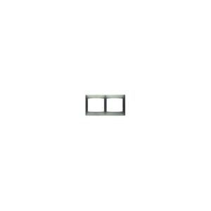 PLACA 2 ELEMENTOS HORIZONTAL GRIS LAVA