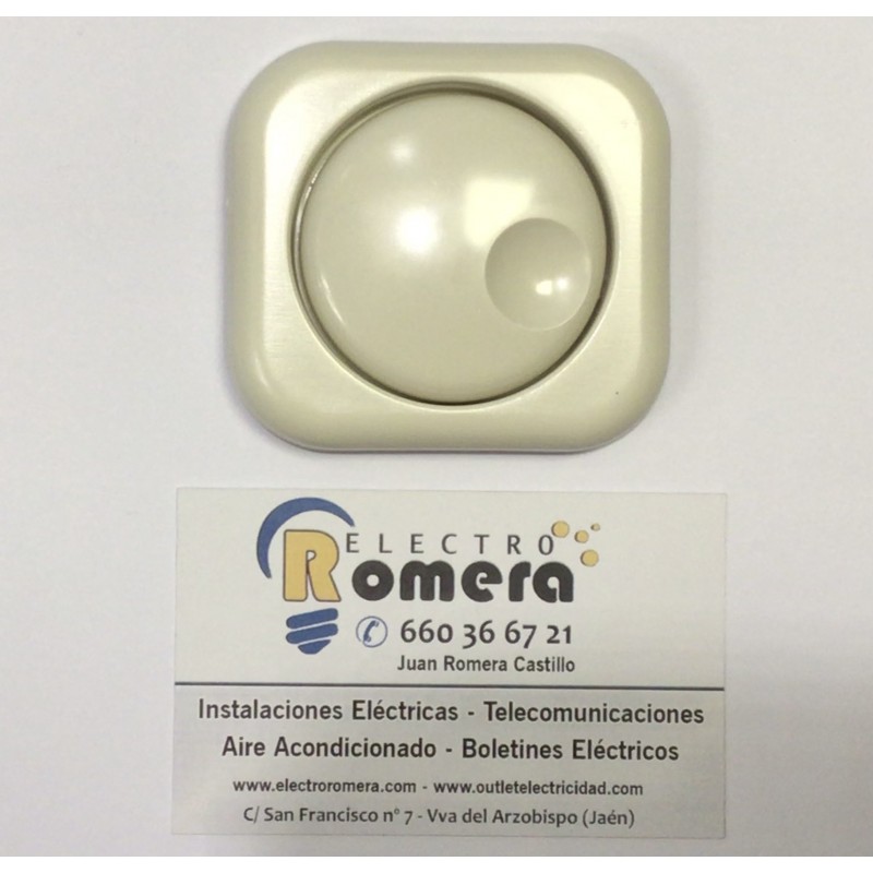 TAPA MAS BOTON REGULADOR BLANCO MARFIL NIESSEN LX 7260 BM