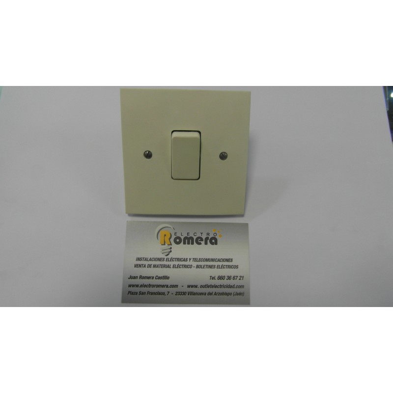 INTERRUPTOR MONOPOLAR CON TAPA