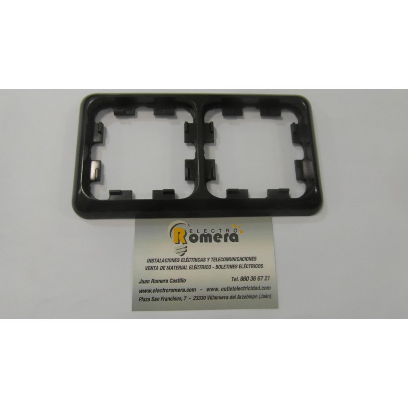 MARCO 2 ELEMENTOS MARRON