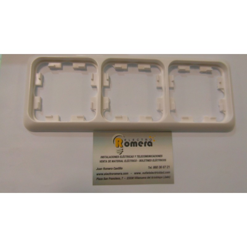 MARCO 3 ELEMENTOS BLANCO