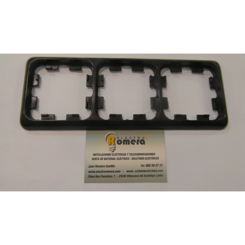 MARCO 3 ELEMENTOS MARRON