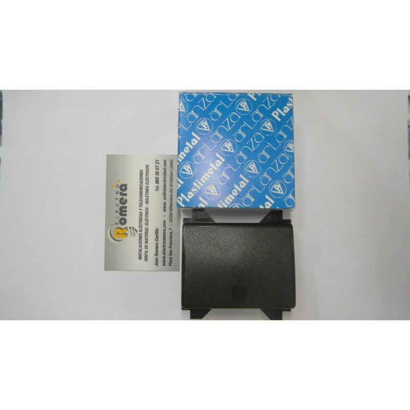 PULSADOR CON SIMBOLO DE LUZ GRAFITO