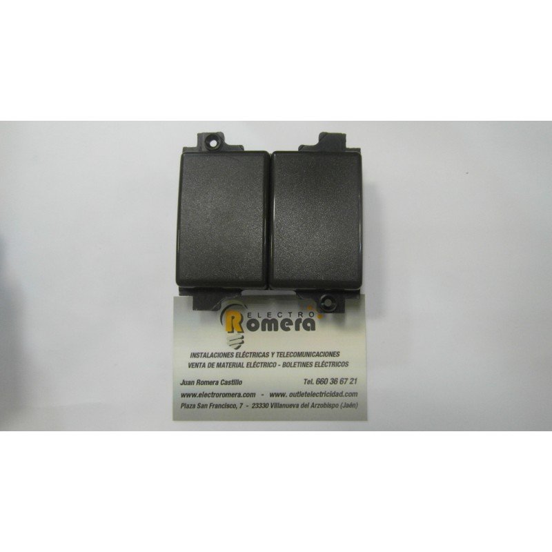 DOBLE CONMUTADOR GRAFITO