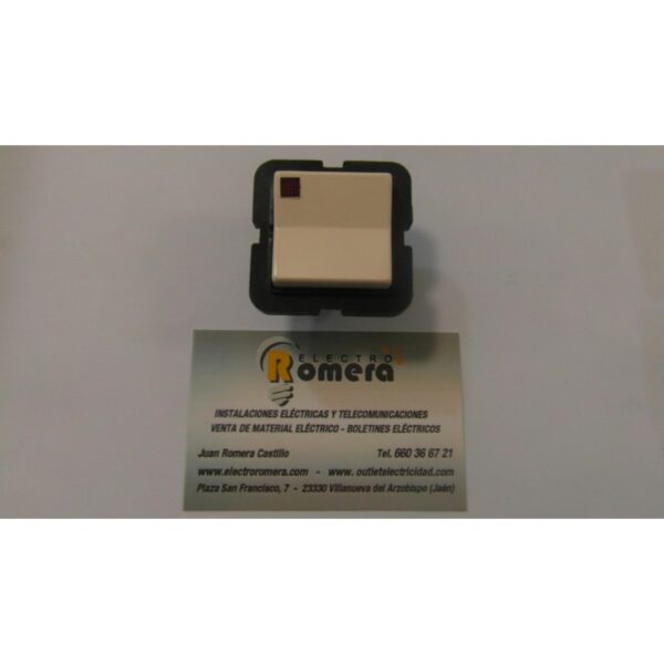 INTERRUPTOR CON PILOTO LUMINOSO 607-LA MARFIL PLASTIMETAL 1 INTERRUPTOR CON PILOTO LUMINOSO 607-LA MARFIL PLASTIMETAL