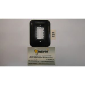 Placa rectangular negro 151