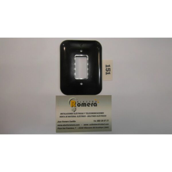Placa rectangular negro 151 1 Placa rectangular negro 151