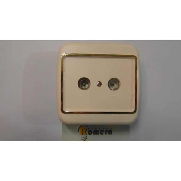 TOMA FINAL TV/R MARFIL PLASTIMETAL 3 TOMA FINAL TV/R MARFIL PLASTIMETAL