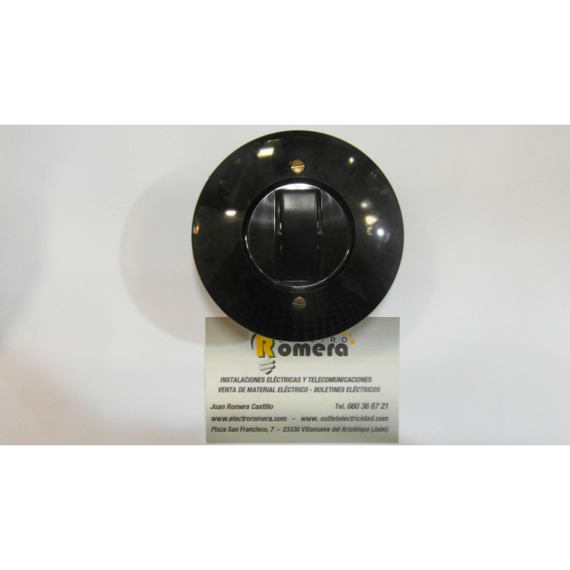 CONMUTADOR 6A 250V CAOBA