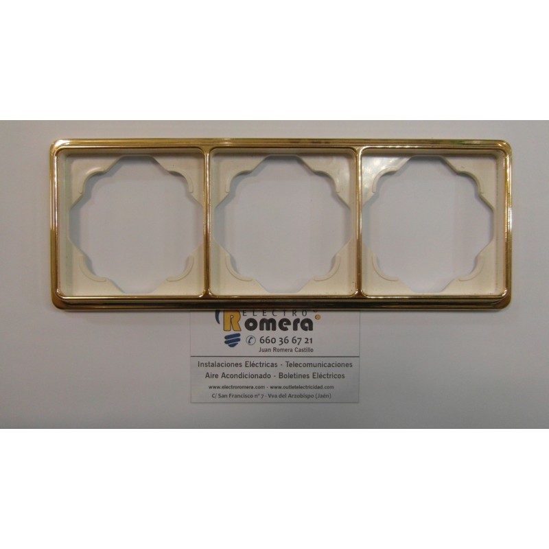 MARCO 3 ELEMENTOS SERIE TRANZO ORO