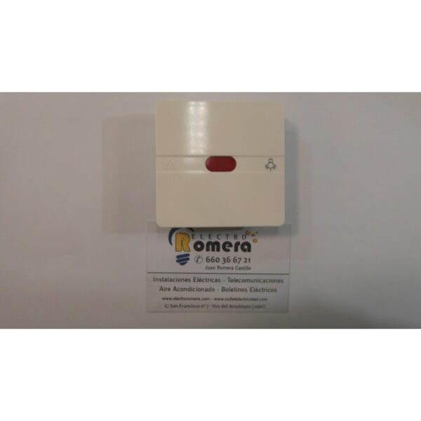 TECLA SIMBOLO LUZ CON VISOR BLANCA 3 TECLA SIMBOLO LUZ CON VISOR BLANCA