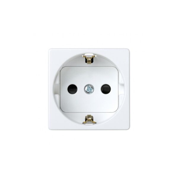 ENCHUFE SCHUKO EMBORNAMIENTO TORNILLO BLANCO NIEVE SIMON 27 PLAY 27472-65