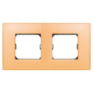 PLACA 2 ELEMENTOS SIN GARRAS Y CON BASTIDOR SALMON MATE 27772-64