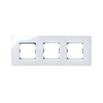 PLACA 3 ELEMENTOS SIN GARRAS Y CON BASTIDOR BLANCO 27773-30