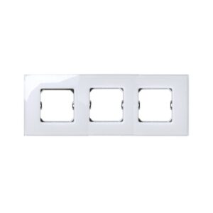 PLACA 3 ELEMENTOS SIN GARRAS Y CON BASTIDOR BLANCO 27773-30