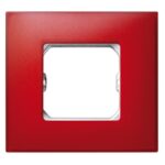 PLACA 1 ELEMENTO ROJO MATE NEOS 27771-66