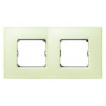 PLACA 2 ELEMENTOS SIN GARRAS CON BASTIDOR AMARILLO MATE 27772-61