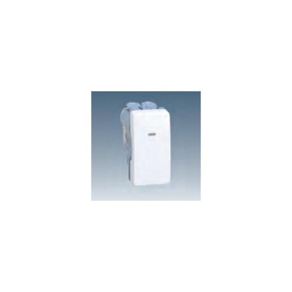 CONMUTADOR ESTRECHO CON LUMINOSO BLANCO NIEVE SIMON 27 PLAY 27204-64
