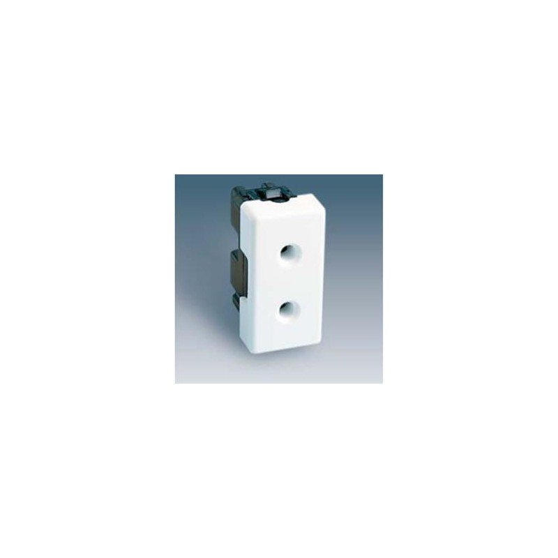 Pulsador luz modulo estrecho blanco nieve