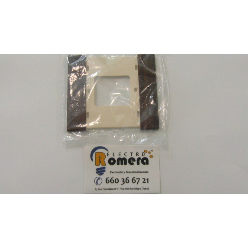 MARCO 1 ELEMENTO CON EMBELLECEDORES COLOR MADERA