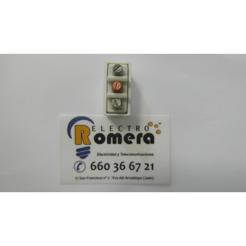 BASE ENCHUFE AMERICANO 10A 250V CON TOMA TIERRA. BLANCO RECUPERADO BJC