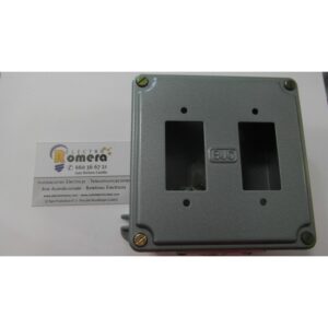 CAJA METALICA SUPERFICIE PARA DOS ELEMENTOS
