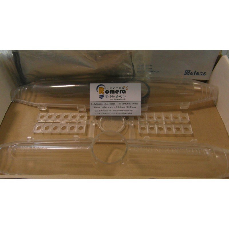 Empalme recto con resina de fundición tipo ED13 RESINBOX ELECO