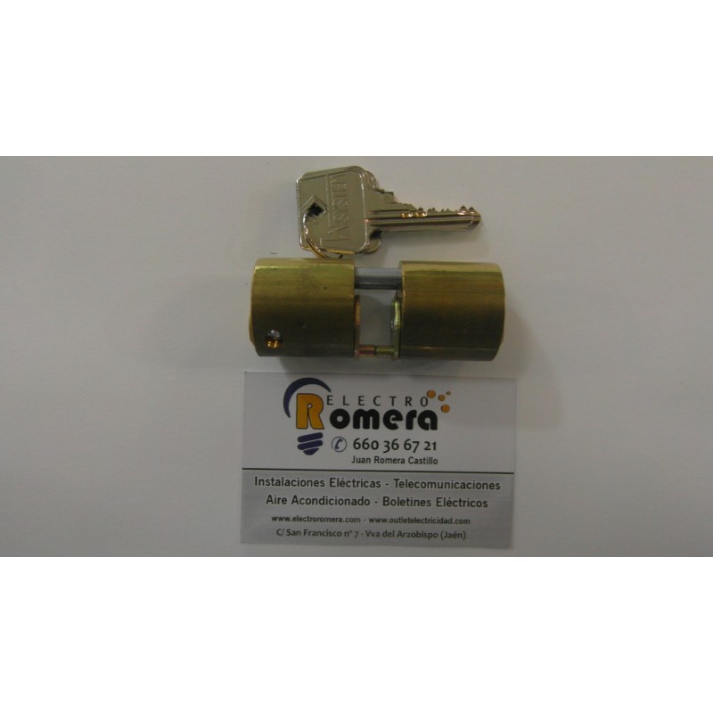 CERRURA O BOMBIN DE SEGURIDAD PARA PUERTAS AZBE. CILINDRO REDONDO 1 JUEGO