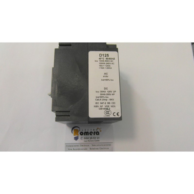 INTERRUPTOR AUTOMATICO RECORD 3P 3D D125