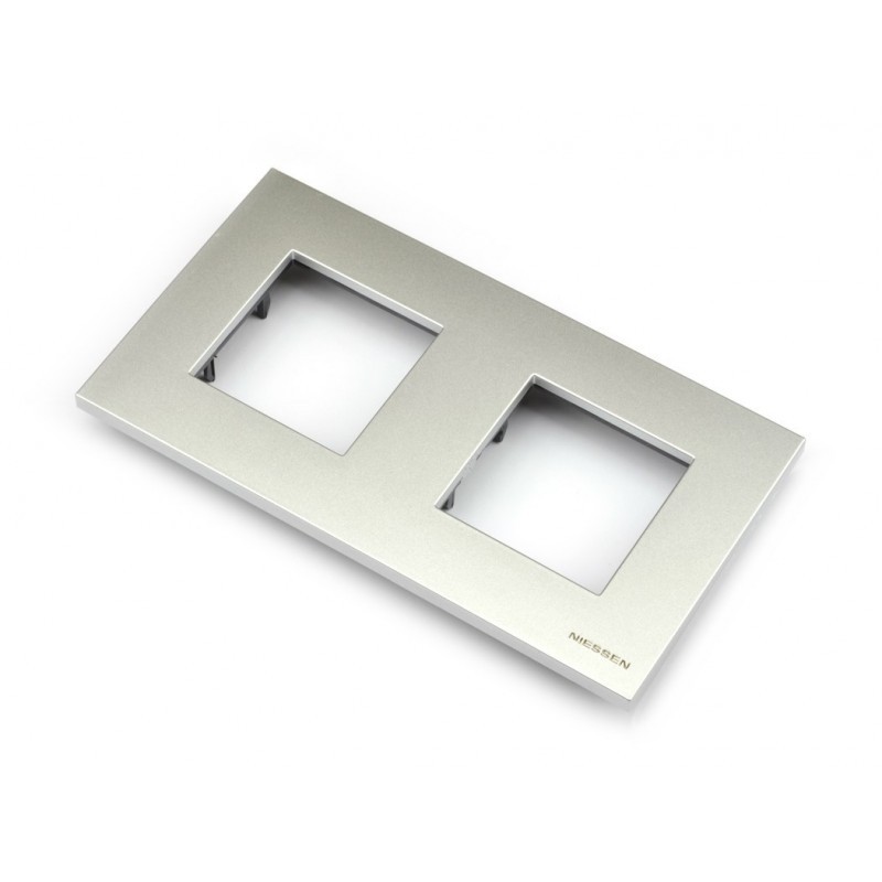 MARCO 2 VENTANAS PLATA BASICO N2272.1 PL NIESSEN ZENIT