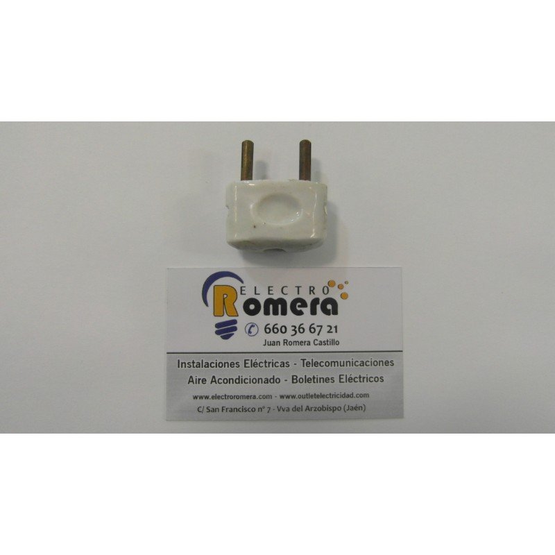 CLAVIJA MACHO DE PORCELANA BLANCO VINTAGE