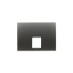 TAPA TOMA TELEFONO CONECTOR OLAS ACERO PERLA 8417.1 AP