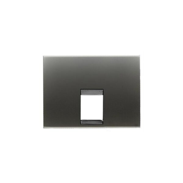 TAPA TOMA TELEFONO CONECTOR OLAS ACERO PERLA 8417.1 AP 1 TAPA TOMA TELEFONO CONECTOR OLAS ACERO PERLA 8417.1 AP