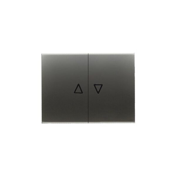 TECLA INTERRUPTOR PULSADOR PERSIANA OLAS ACERO PERLA 8444 AP 1 TECLA INTERRUPTOR PULSADOR PERSIANA OLAS ACERO PERLA 8444 AP