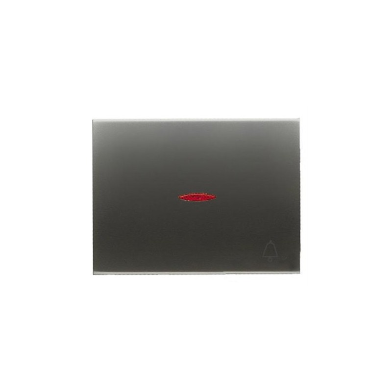 TECLA PULSADOR CON VISOR SIMBOLO TIMBRE OLAS ACERO PERLA 8404.3 AP