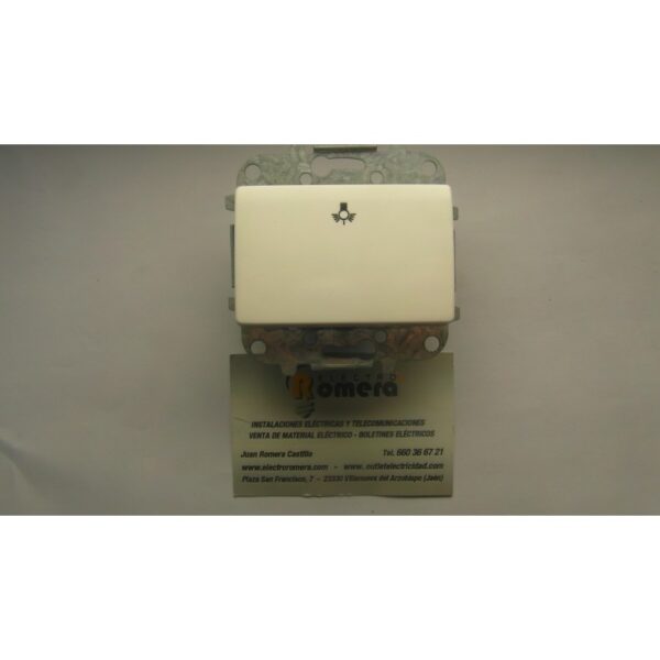 PULSADOR LUZ 10A 250V SERIE SIGNO BLANCO ALPINO 2304.2 BA 1 PULSADOR LUZ 10A 250V SERIE SIGNO BLANCO ALPINO 2304.2 BA