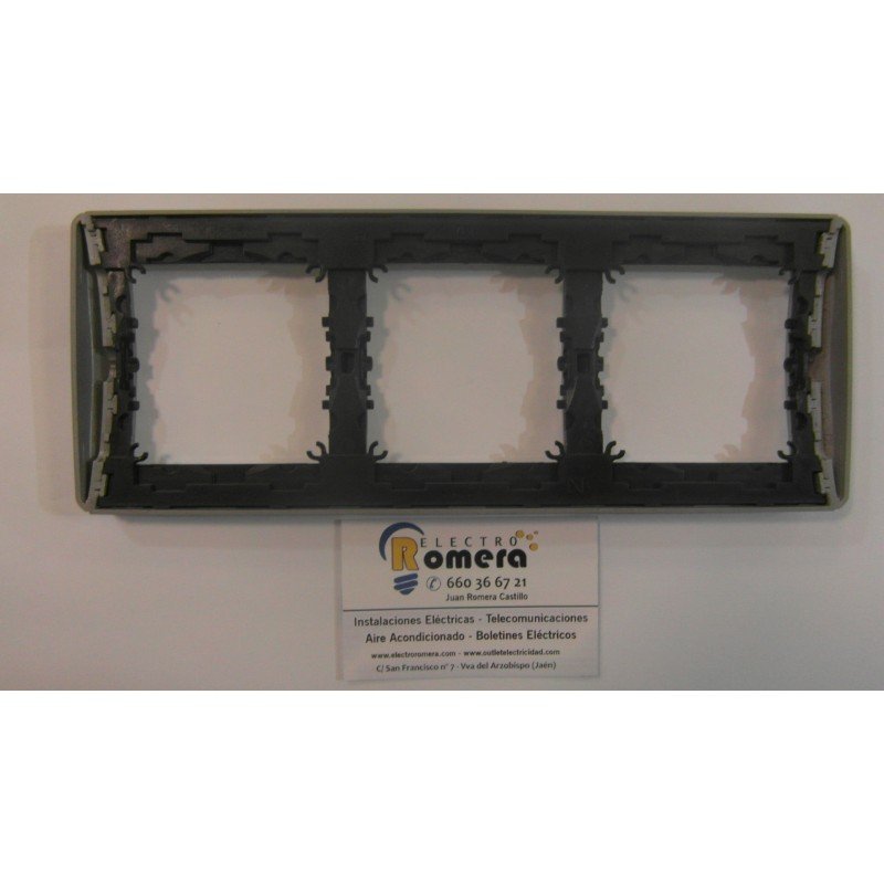 MARCO 3 ELEMENTOS HORIZONTAL SM180 ALUMINIO 3 MARCO 3 ELEMENTOS HORIZONTAL SM180 ALUMINIO