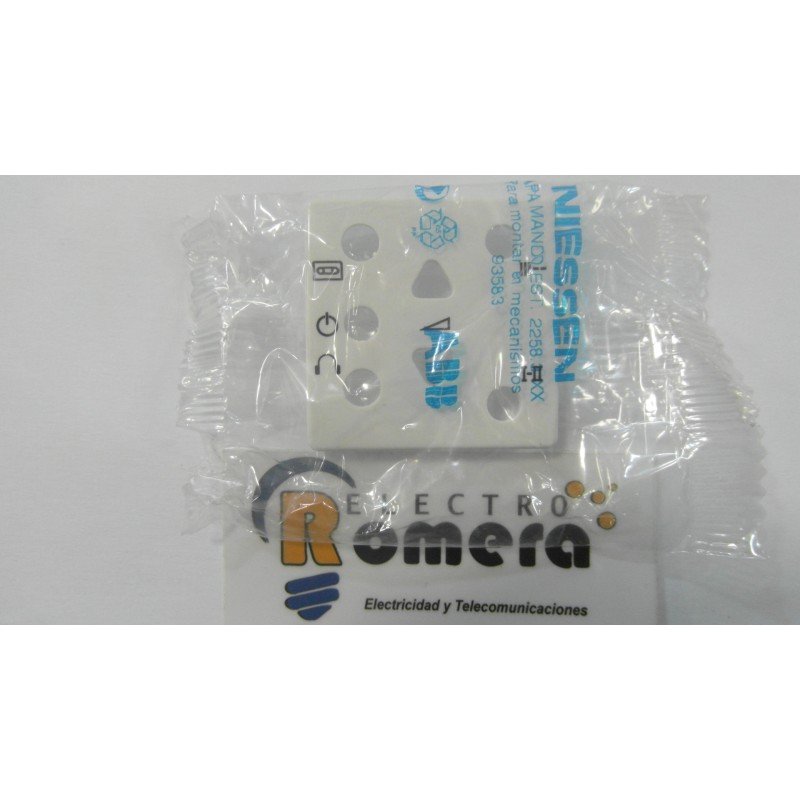 TAPA MANDO DE SONIDO ESTEREO SIN ARO SOPORTE STYLO BLANCO ALPINO