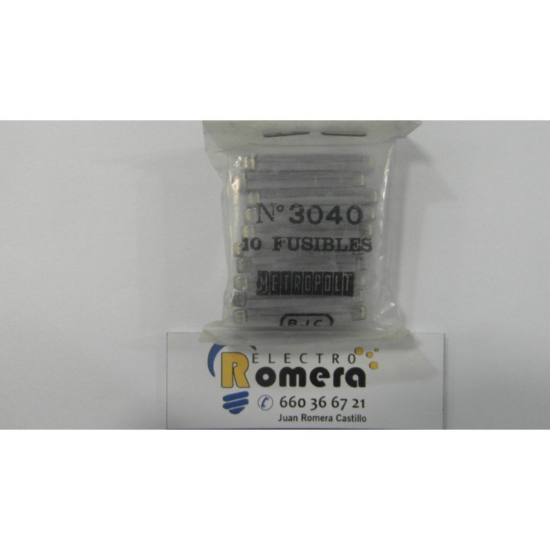 CARTUCHO O FUSIBLE METROPOLI 15 A  METROPOLIS/EUNEA