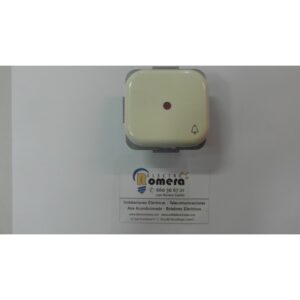 PULSADOR TIMBRE CON VISOR MARFIL CON VISOR PILOTO
