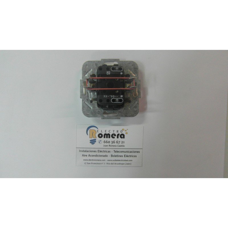 PULSADOR CON SIMBOLO TIMBRE BLANCO ALPINO